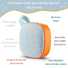 MAIASAURA - Maïa the Music Box and Stories - The Minimalist Storyteller for Children from Birth - 50 Tracks Included - Lullabies (Blue Orange)