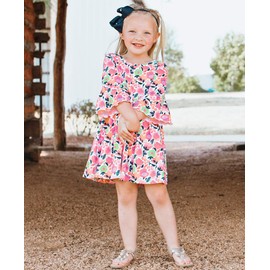 RuffleButts Baby/Toddler Girls Stretchy Bow Headband