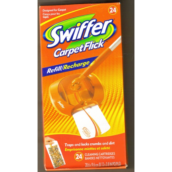 Swiffer CarpetFlick 24 Ct Refill Cleaning Cartridges