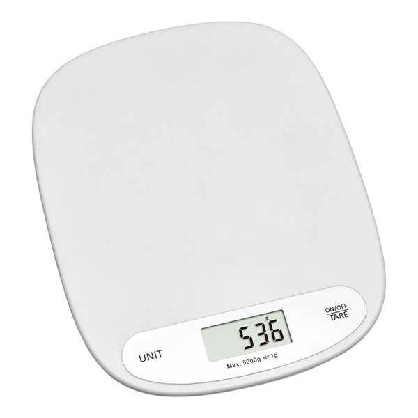 TFA Dostmann Digital Kitchen Scales with LCD Display, 50.2003.02, Tare Weighing Function, Sensor Touch Control, Plastic, (L) 155 x (W) 200 x (H) 15 mm