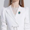 YOQUCOL - Broche de diamantes de imitación de cristal de