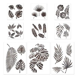 Para Plantillas Para Pintar Hojas De Flores, Reutilizables,
