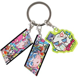 Tees Factory Terada Terada TD-5546361CH 3 Charm Keychain chroma Approx. H 2.0 x W 1.3 x D 0.1 inches (50 x 33 x 3 mm)