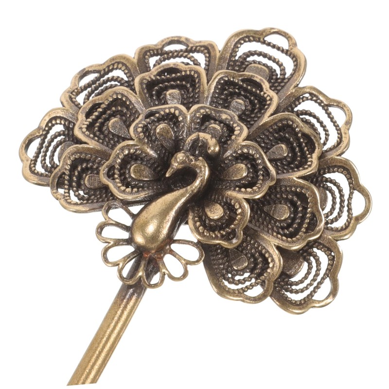 FOMIYES 4pcs Cigar Draw Enhancer Tool Handheld Cigar Punch Peacock