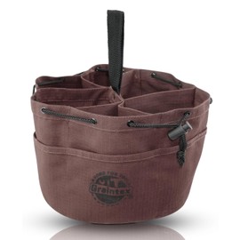 Graintex 18 Pockets Grab Bag Rip-stop Canvas Drawstring Closure, Small Part Organizer Pouch, Small Tools, Screws, Parts, Parachute Tool Bag for Efficient Storage to Essential Items at Job Site or Home