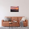 Pacimo Modern Wall Art Pastel Sunset Sunshine Mountain Range Pictures