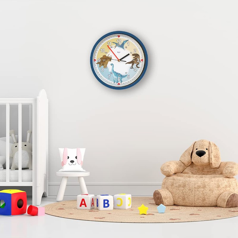 Bruni Dinosaur Children's Wall Clock - Children's Room Clock for