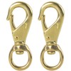 Faneta 3-1/4" Brass Swivel Snap Hooks Heavy Duty 3/4" Swivel
