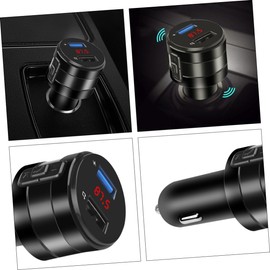 COHEALI Wireless Radio Adapter with Dual USB Charging Player Car Transmitter Supports Hands Calling Car Stereo Streaming Source