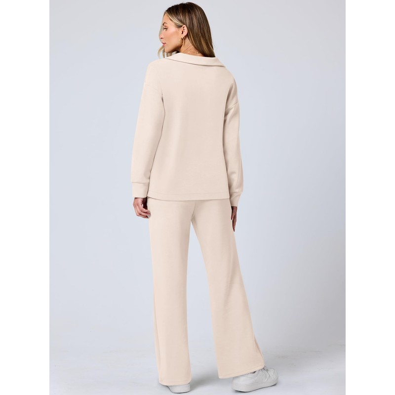 ANRABESS Women's 2 Piece Outfits Lounge Sets Casual Long Sleeve