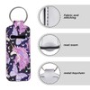 ENLACHIC 2Pcs Unicorn Print Chapstick Holder Keychain Clip-on Lip Balm