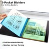 Dunwell 2-Pocket Dividers for 3-Ring Binder (1 Set, 5 Count)