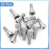 sourcing map 12Pcs 304 Stainless Steel Shoulder Bolt 6mm Shoulder