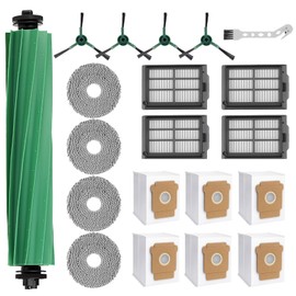 DAEX 20PCS Replacement Parts for iRobot Roomba Plus 505 Combo / 405 Combo Vacuum Cleaner, Accessories Kits Include 1 Main Brush, 4 Side Brushes, 4 Filters, 4 Mop Pads, 6 dust Bags, 1 Cleaning Brush