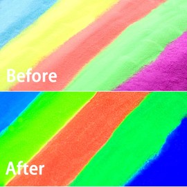 Ceya Glow Powder Set 12 Colors, 8.46oz/ 240g Glow in The Dark Pigment Powder, Luminous Powder Resin Color Pigment, Fluorescent Pigment Dye for Epoxy Resin Slime Acrylic Paint Nail Art Party DIY Crafts