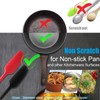 Long Handle Silicone Jar Spatula Non-Stick Rubber Scraper Heat Resistant