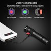 DARKBEAM UV Flashlight 395nm Blacklight Rechargeable USB, Wood's lamp Ultraviolet