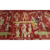 CLARENCE HOUSE ZAMBEZI RED TAPESTRY AFRICAN LINEN VELVET FABRIC BY