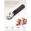 Ice Cream Scoop, Heated Ice Cream Scoop Rechargeable | Black