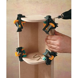 wolfcraft 3051404 3/8-inch to 1-inch (10 mm to 25 mm) Corner Clamp, 2-Pack