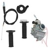 Silscvtt Carburetor Throttle Cable with Handle Grip Replacement for Yamaha