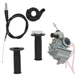 Silscvtt Carburetor Throttle Cable with Handle Grip Replacement for Yamaha YZ80 YZ85 2002 2003-2013