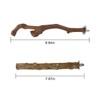 5PCS Bird Perch Stand Natural Wooden Parrot Stand Branch,3 Grape