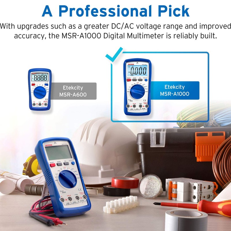 Etekcity Professional Digital Multimeter A1000, TRMS 6000 Counts Manual Auto
