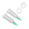 2pcs Finger Cupping Therapy Cups with Silicone Flat Elbow Rings