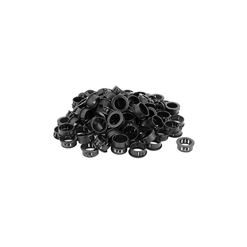 uxcell 100pcs 25mm Mounted Dia Snap in Wire Bushing Grommet