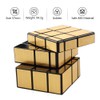 D-FantiX Shengshou Mirror Cube 3x3 Speed Cube Gold Mirror Blocks