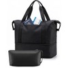 LUGGEX Travel Duffel Bags, Expandable Weekender Carry On Bag, Overnight
