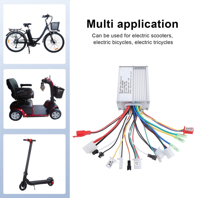 36V 48V 350W Brushless Controller Intelligent Electric Bike Motor Controller