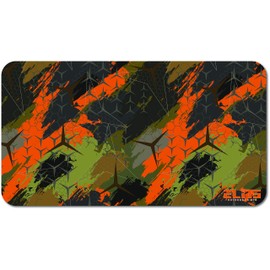 ELITE OUTDOORS MFG Gun Cleaning MAT 12inch x 22inch  CAMO Design 003.  Made in The USA!  Free Wallet Bottle Opener Included