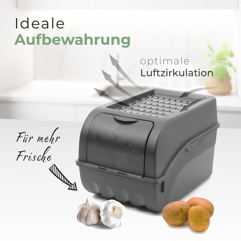 Novaliv Vegetable Box Potato Storage Container 3.5 L to 9