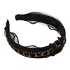 VOCOSTE 1 Pcs Fashion Metal Chain Top Knotted Headbands Hair
