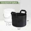 GreatBuddy 12-Pack Grow Bags 5 Gallon, Thick Fabric Planter Bags