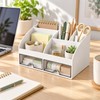 Desktop Organizer with Drawers for Office Supplies – Multi-Compartment Storage