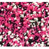Pink Black White Edible Confetti Sprinkles Cake Cookie Cupcake IceCream