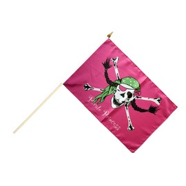 Flaggenfritze® Stick Flag Pirate Princess 30 x 45 cm