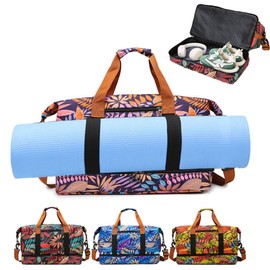 Aikelai Yoga Bag Large Women, Yoga Mat Bag Women, Bags for Yoga Mats, Sports Bag Women's Fitness, Sports Bag Women, Yoga Bag for Mats and Accessories (Purple)