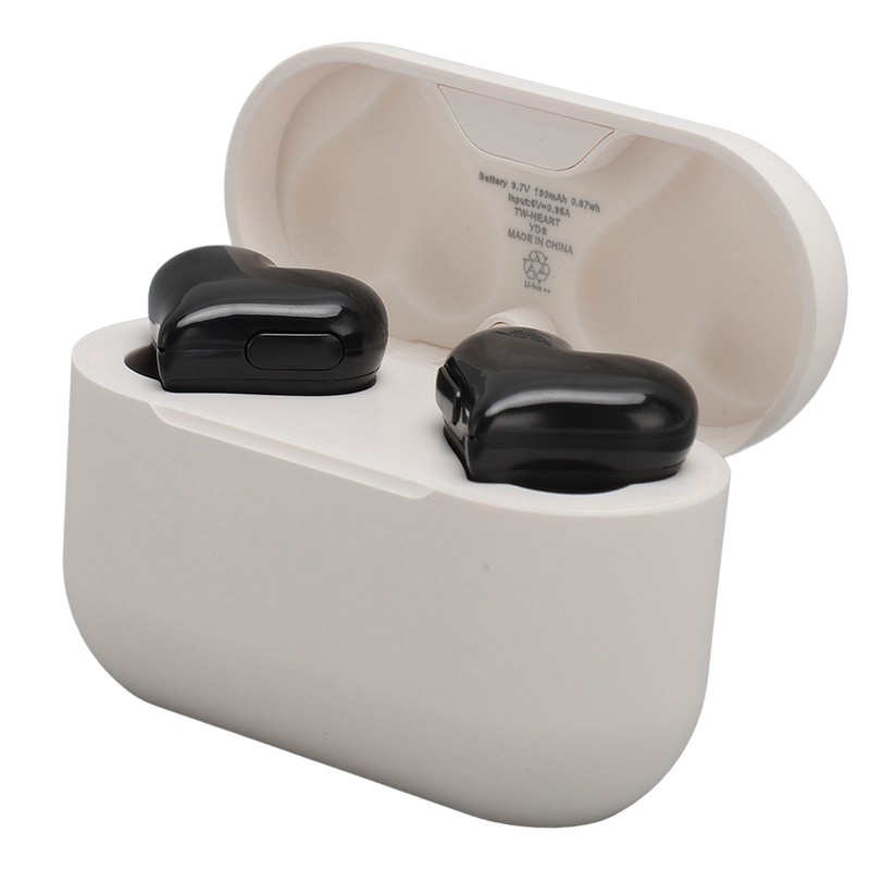 Heart Shaped Wireless Earbuds HIFI Stereo Sound Waterproof Bluetooth 5.3