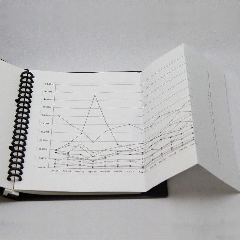 Maruman Loose Leaf Binder A5 Five Chart, 20 Holes, Black