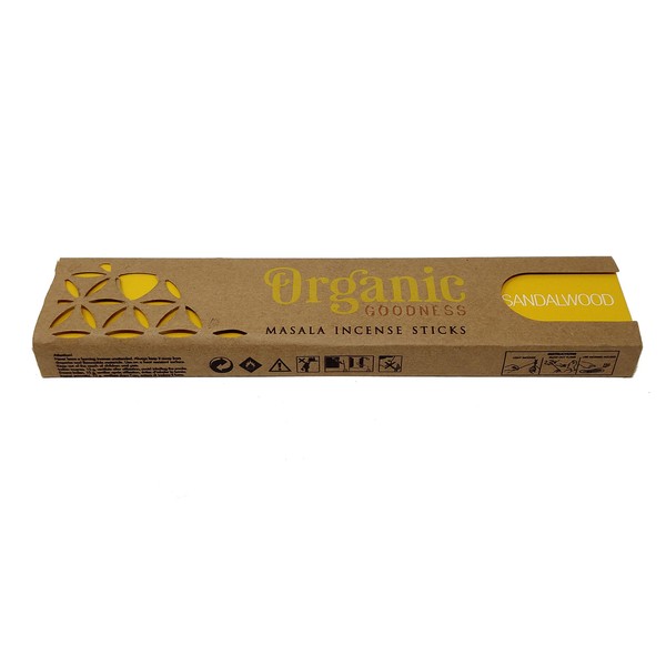 3 x Sandalwood Organic Goodness Incense Sticks with Souvenir Magnet