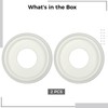 Packool Ceiling Medallion Round 9.84in: 2PCS Simple Ceiling Trim Plate