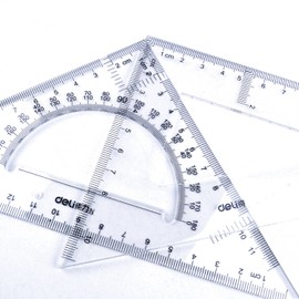 BronaGrand Triangle Ruler Square Set, 30/60 and 45/90 Degrees, Set of 2