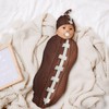 Football Newborn Baby Swaddle Blanket with Beanie Hat Baby Receiving