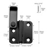 QWORK® Shed Lock, Stainless Steel Gate Latch, Left Open Bolt