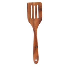 LUCENTKART Wooden Spatula Spoon for Cooking & Serving | Durable Wooden Spoon | Teak Wood Spatula for Nonstick Pans & Cookware