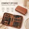26-Piece Stainless Steel Manicure & Pedicure Kit for Personal Grooming